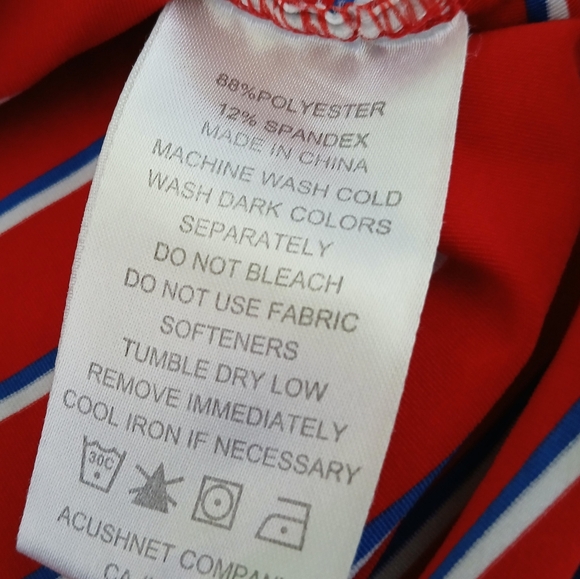 FootJoy Striped Casual Golf Polo Shirt Men's Size Large - Picture 4 of 4